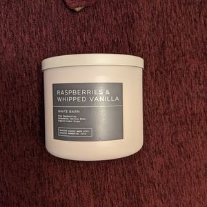 Raspberries and whipped vanilla candle by bath and body works